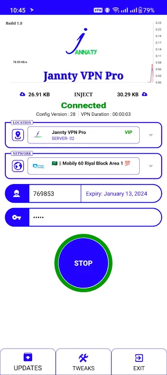 Jannty Vpn Pro screenshot 3