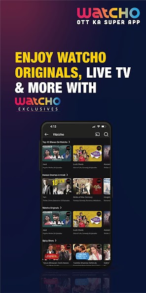 Watcho: Web Series & Live TV Mod screenshot 1