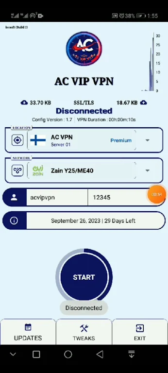 AC VIP VPN - MAX screenshot 1