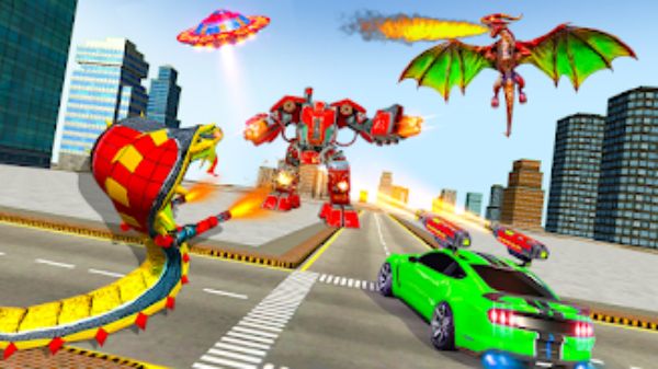 Snake Robot Car Transform Game screenshot 3