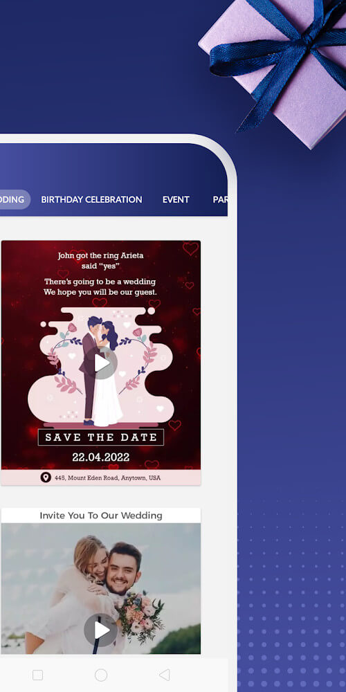 Video Invitation Maker Mod screenshot 2