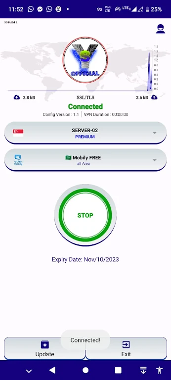 YSF Power VPN screenshot 1