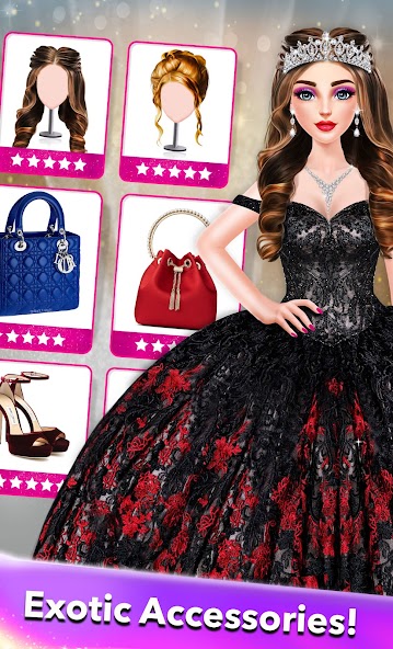 Fashion Game Makeup & Dress up Mod screenshot 2