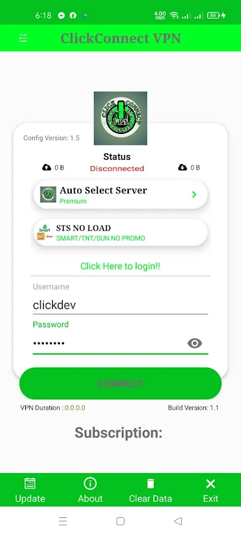 ClickConnect VPN screenshot 2