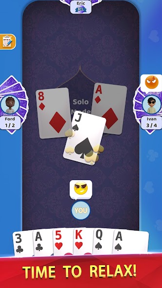 Spades Offline - Card Game Mod screenshot 2