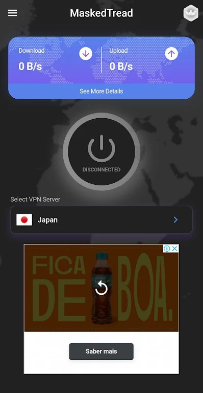MaskedTread VPN screenshot 1