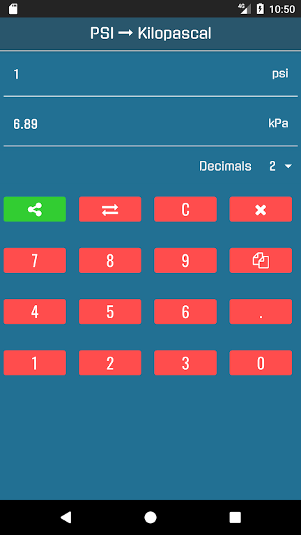 Kpa to Psi Converter screenshot 3