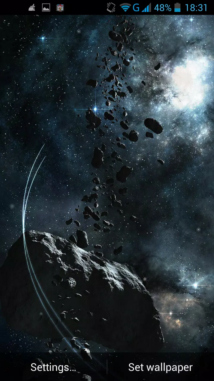 Asteroids Live Wallpaper Mod screenshot 1