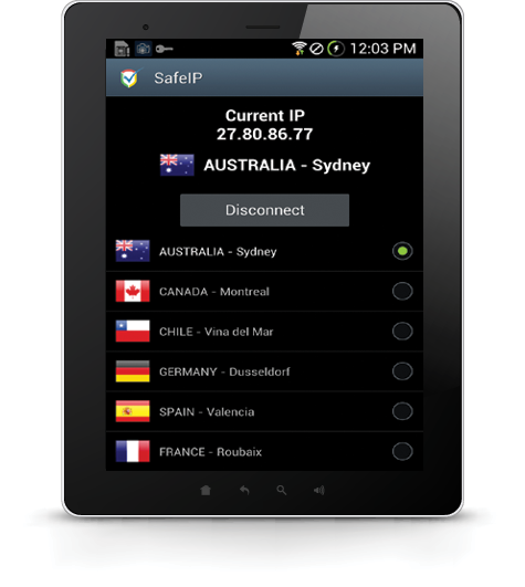 SafeIP Free VPN screenshot 3