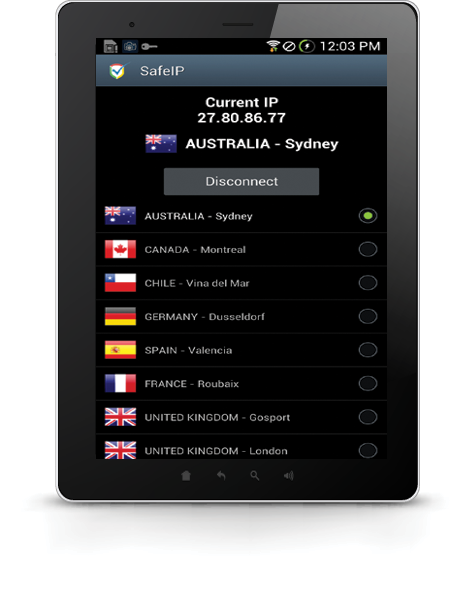 SafeIP Free VPN screenshot 2