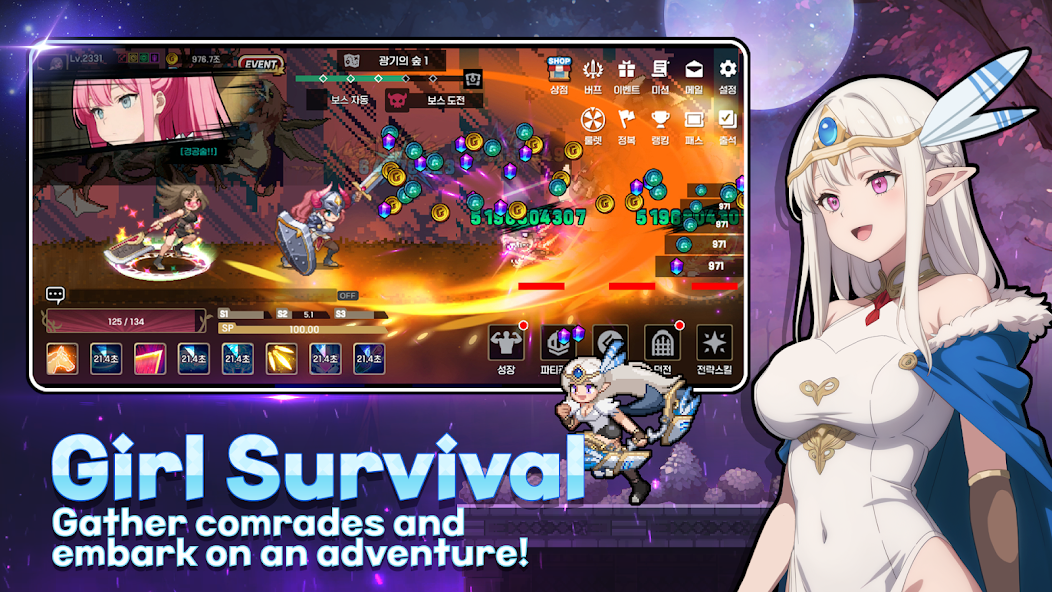 Conquest Girls : AFK idle RPG Mod screenshot 3