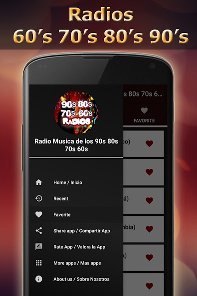 Oldies Radio 60 70 80 90 music Mod screenshot 4