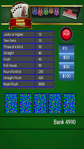 Five Card Draw Poker - Free screenshot 1