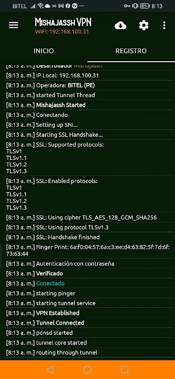 MISHAJASSH VPN screenshot 2