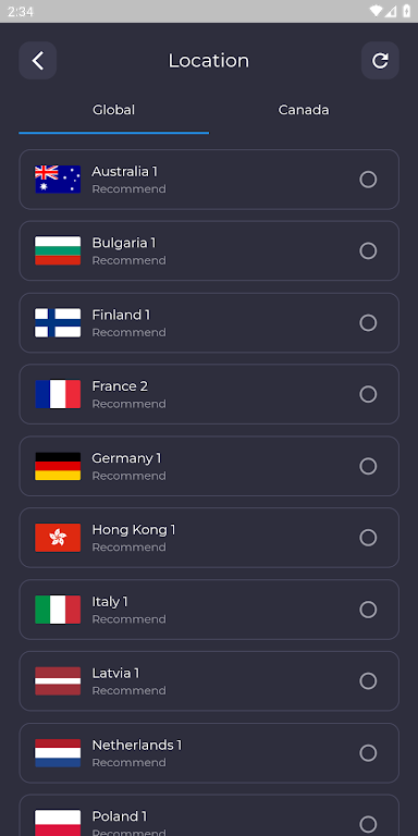 Canada VPN - Fast & Secure VPN screenshot 2