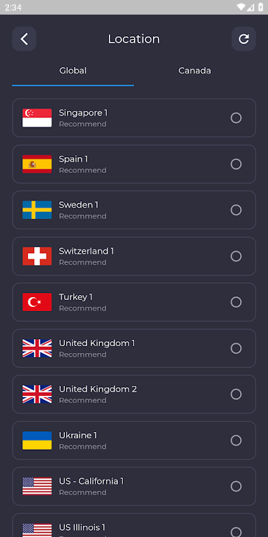 Canada VPN - Fast & Secure VPN screenshot 1