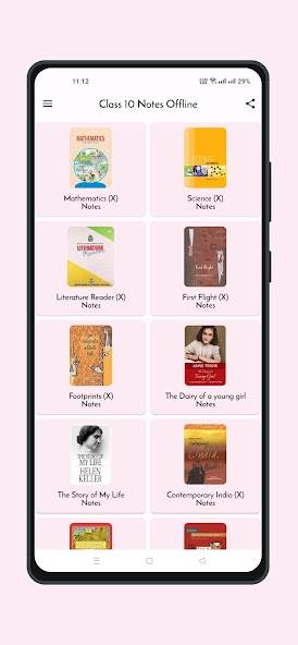 Class 10 Notes Offline Mod screenshot 1