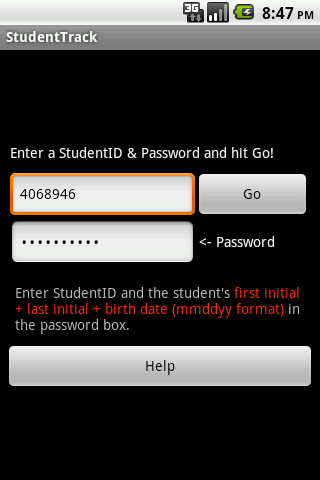 StudentTrack screenshot 1