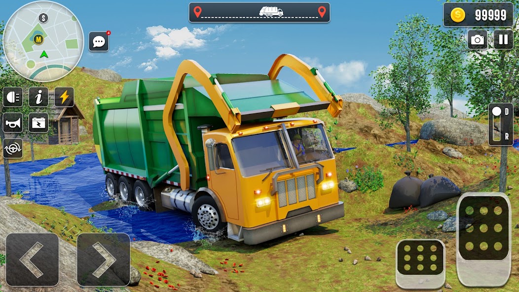 Garbage Truck Driving Games 3d Mod screenshot 4