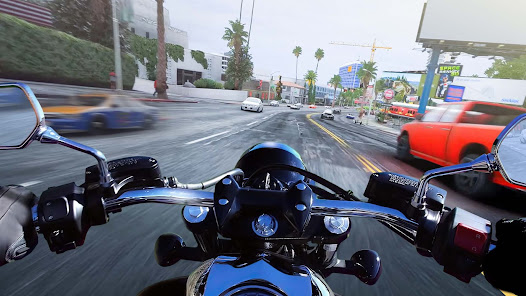 Traffic Moto Bike Rider City Mod screenshot 2