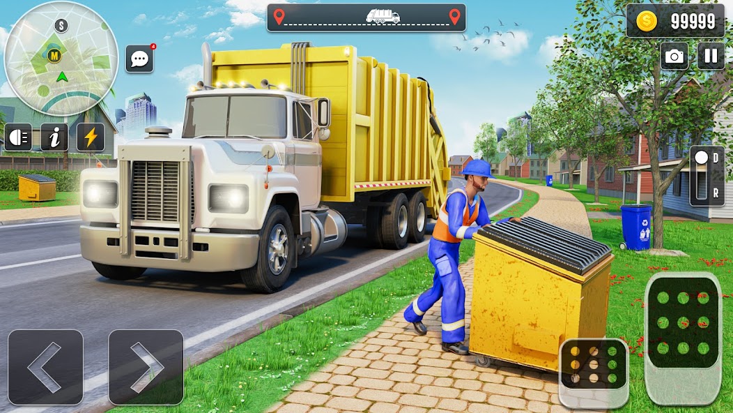 Garbage Truck Driving Games 3d Mod screenshot 2