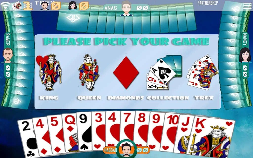 Golden Card Games Tarneeb Trix screenshot 3