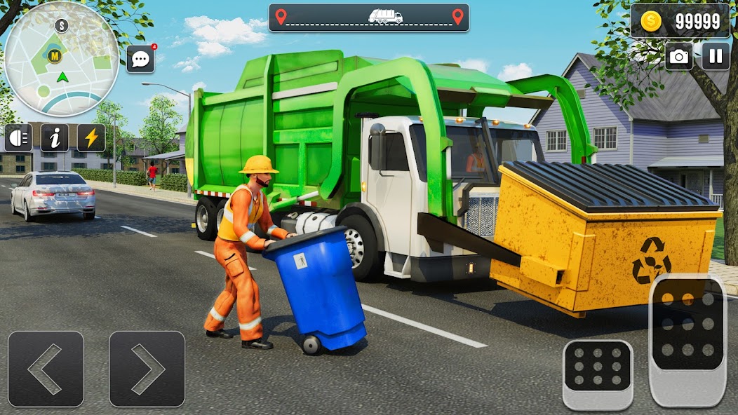 Garbage Truck Driving Games 3d Mod screenshot 3