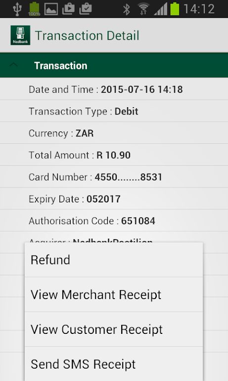 Nedbank PocketPOS™ screenshot 4