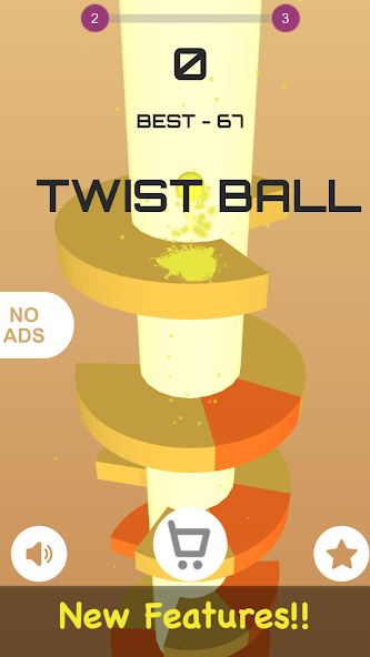 Twist Ball: Color bounce Game Mod screenshot 2