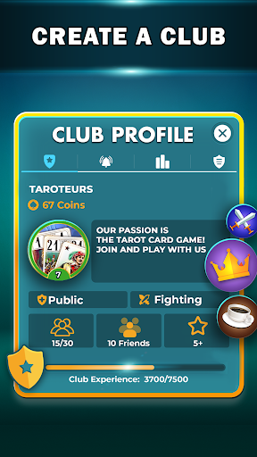 VIP Tarot - Free French Tarot Online Card Game screenshot 1