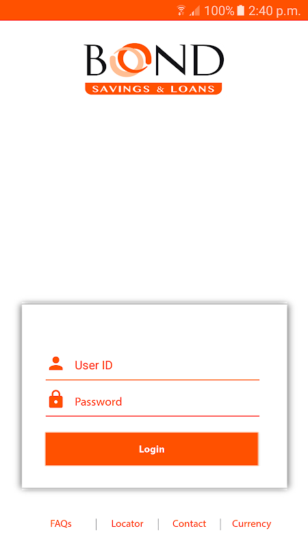 BOND Mobile Banking screenshot 1