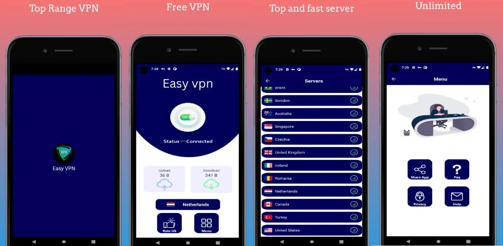 Easy VPN -Fast & Secure screenshot 1