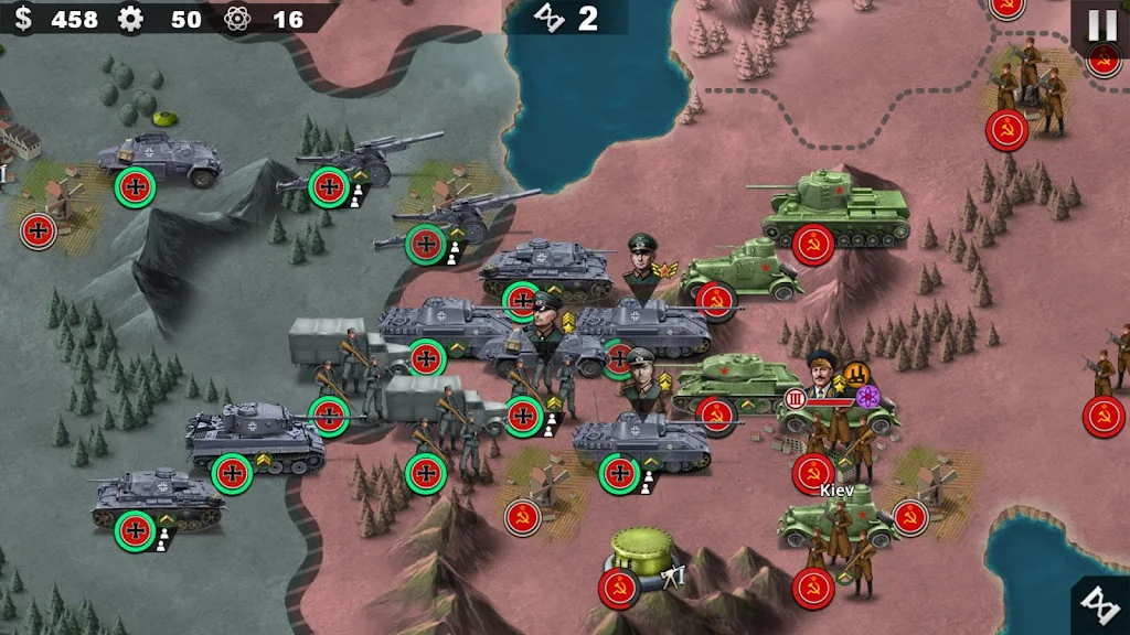 World Conqueror 4-WW2 Strategy Mod screenshot 3