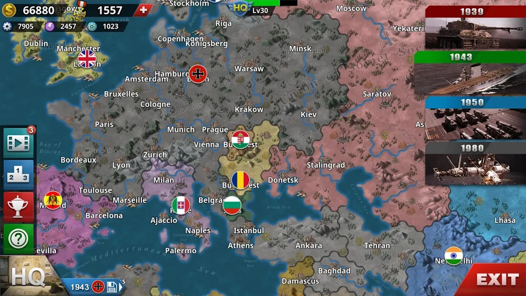 World Conqueror 4-WW2 Strategy Mod screenshot 2