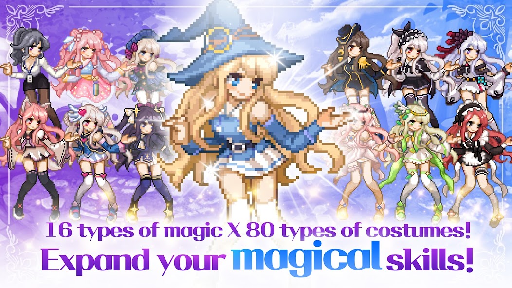 Magical Girl: Idle Pixel Hero Mod screenshot 2