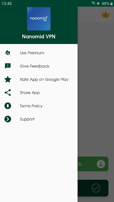 Nanomid VPN screenshot 1