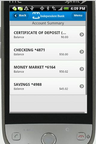 Independent Mobile Banking screenshot 3