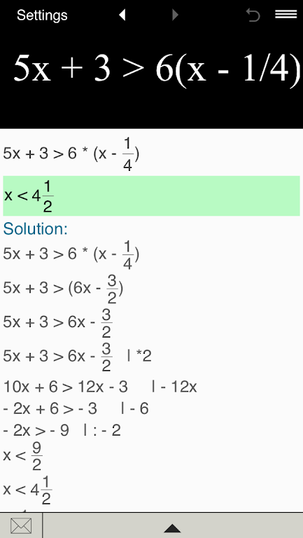 Inequality Calculator screenshot 2