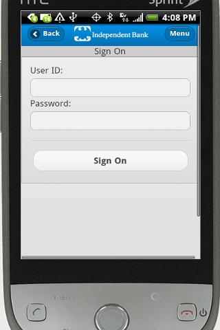 Independent Mobile Banking screenshot 1