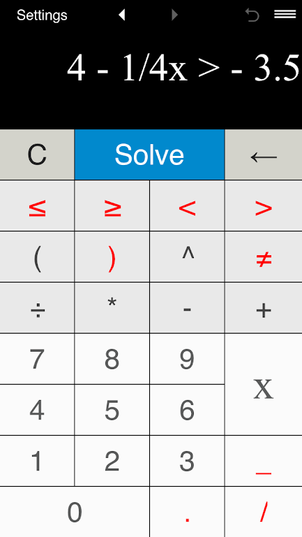 Inequality Calculator screenshot 3