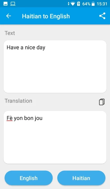 Haitian Creole - English Trans screenshot 2
