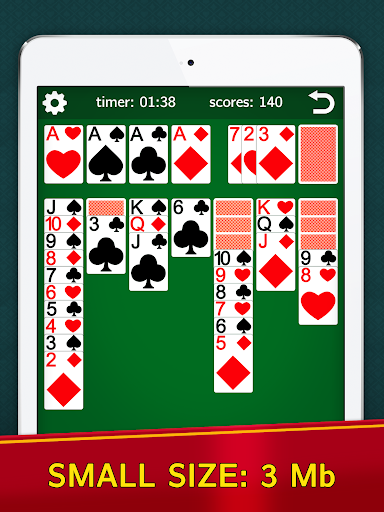 Classic Solitaire Klondike - offline card game screenshot 2