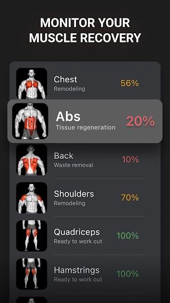 Workout Planner Muscle Booster Mod screenshot 4