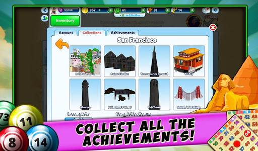 Bingo - Secret Cities - Free Travel Casino Game screenshot 2