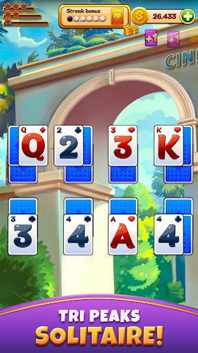 Solitaire Tri Peaks - Lucky Star Patience Game screenshot 1