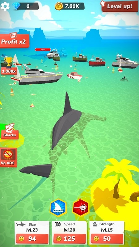 Idle Shark World screenshot 1