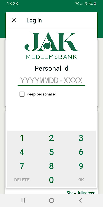 JAK Medlemsbank screenshot 2