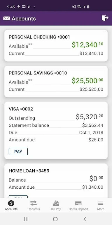 Vermont Fed CU Mobile Banking screenshot 1