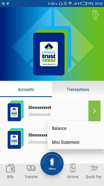 Finance Trust Bank screenshot 2