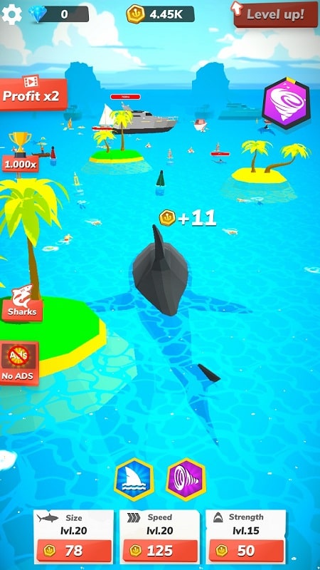 Idle Shark World screenshot 2